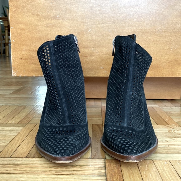 Vince Camuto Perforated Heeled Booties - Picture 2 of 10